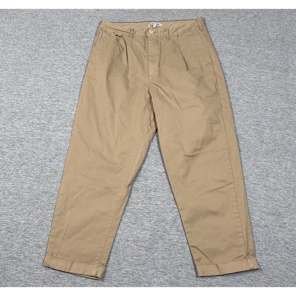 Alex Mill Pants Mens Size 31x25 Brown Twill Cuffed Pleated Stretch Preppy Chino